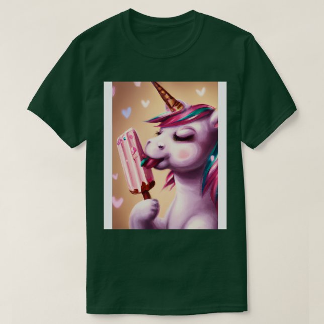 Camiseta Sorvete Unicorn 1 (Frente do Design)