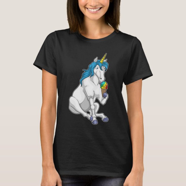 Camiseta Sorvete Unicorn Waffle (Frente)