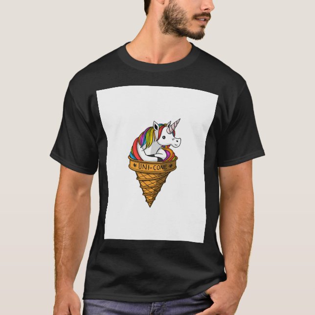 Camiseta Sorvete Unicórnio (Frente)