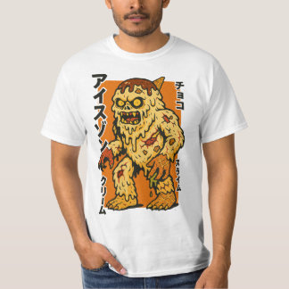 Camiseta Sorvete Zombie - Monstro assustador do horror japo
