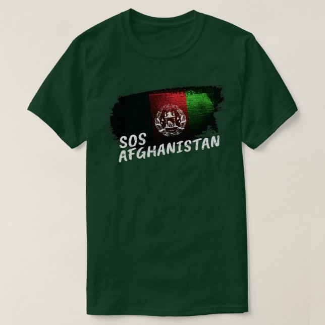 Camiseta SOS afeganistão1 (Frente do Design)