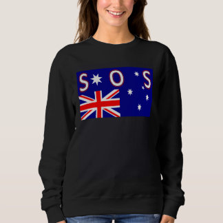 CAMISETA SOS UPSIDE DOWN AUSTRALIAN FLAG DEMOCRACY IN DISTR