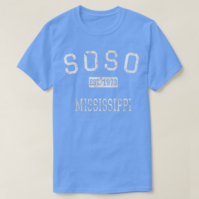 Camiseta Soso Mississippi MS Vintage (Frente do Design)