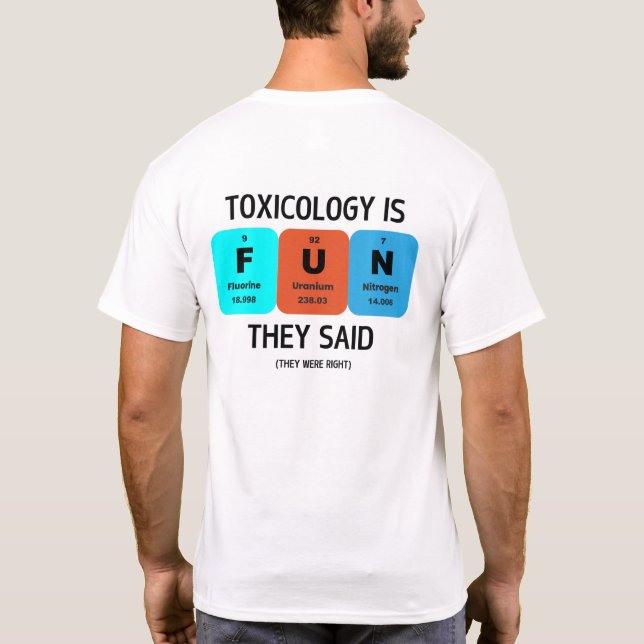 Camiseta SOT - Toxicalmente Engraçado - Toxicologia É DIVER (Verso)