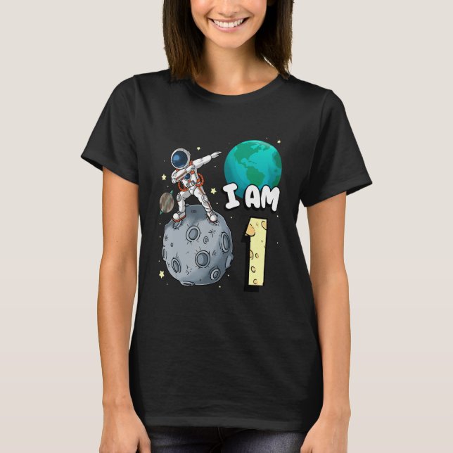 Camiseta Sou 1 Astronauta Espacial Kid Moon Walker 1rua Bir (Frente)