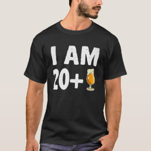 Camiseta Sou 20 Mais 1 Meia Dedo Engraçado 21 rua Dia 21