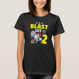 Camiseta Sou 2 Ciências Futuro Cientista Feliz Aniversário 