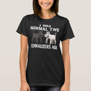 Camiseta Sou 2 Schnauzers No Passado Do Pai De Cachorros No