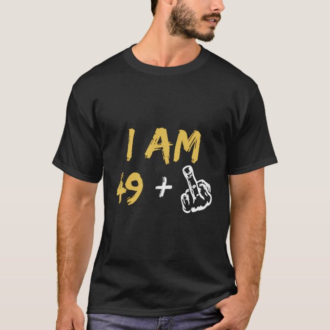 Camiseta Sou 49 Dedos Médios Que Dão Uma Piada Engraçada De (Frente)