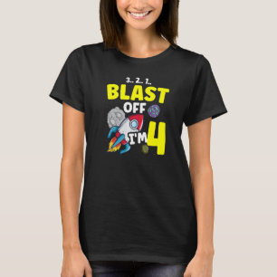 Camiseta Sou 4 Ciência Futura Cientista Feliz Aniversário A