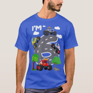 Camiseta Sou 6 Aniversário Garoto 6 de Bday Monster com Eme