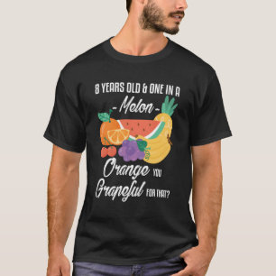 Camiseta Sou 8 Um Laranja Melão Você É Grata