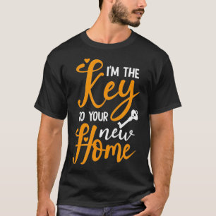 Camiseta Sou A Chave Do Seu Novo Agente Imobiliário Domésti