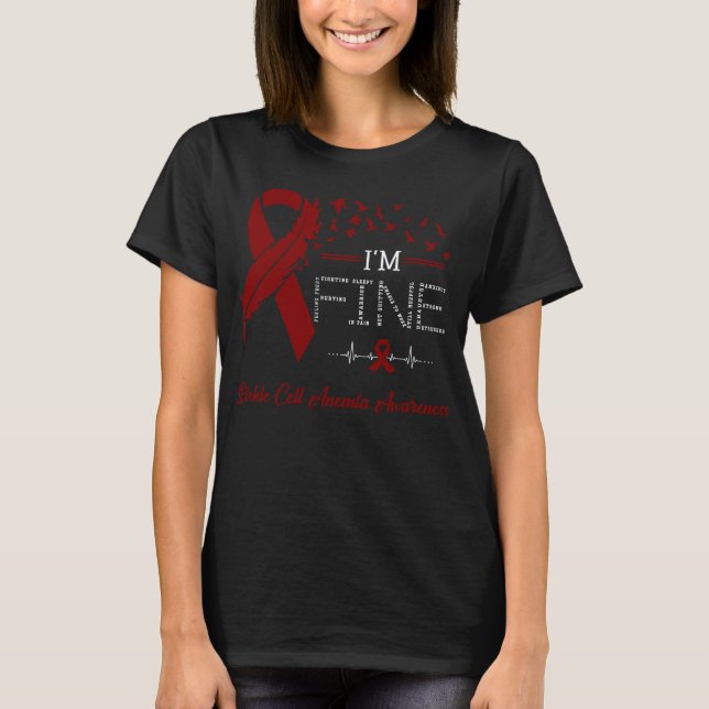 Camiseta Sou a Consciência da Anemia das Células Falsiforme (Frente)