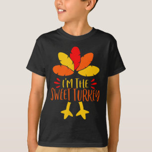 Camiseta Sou a família de Ação de Graças dos Picos Doce