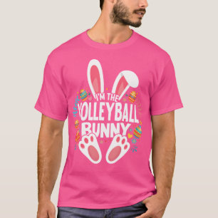 Camiseta Sou A Família De Páscoas De Coelhinhos De Voleibol