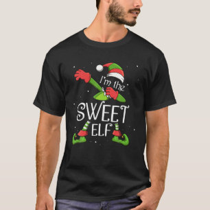 Camiseta Sou a família Santa Claus Xmas do Elf Doce
