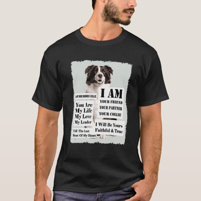 Camiseta Sou A Fronteira Collie Sou Sua Amiga (Frente)