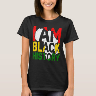 Camiseta Sou a História Negra Mês da Melanina Americana BLM