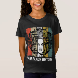 Camiseta Sou a História Negra Mês Mulheres Africanas Afro R