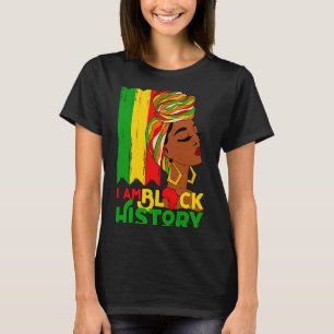 Camiseta Sou a História Negra Mês Mulheres Afro-Americanas 
