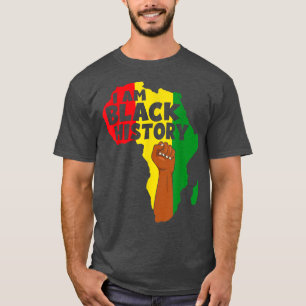 Camiseta Sou a História Negra Mês Mulheres Americanas Afric