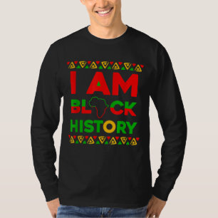 Camiseta Sou a História Negra Mês Roupa Afrocêntrica