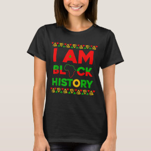 Camiseta Sou a História Negra Mês Roupa Afrocêntrica