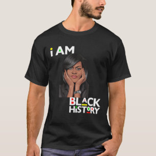 Camiseta Sou a História Negra Michelle Obama International