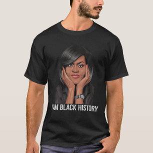 Camiseta Sou a História Negra Michelle Obama International