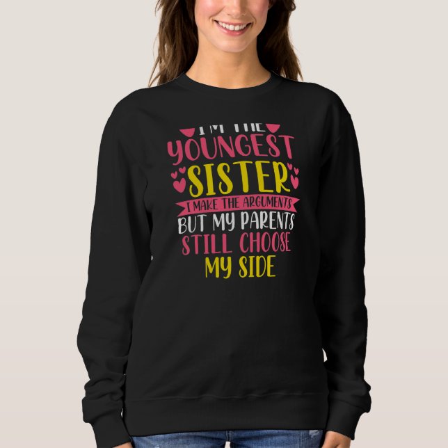 Camiseta Sou a Irmã Mais Nova Irmã 1 (Frente)