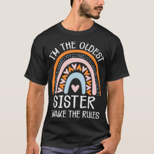 Camiseta Sou a Irmã Mais Velha Que Torno As Regras Engraçad