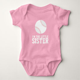Camiseta "Sou a Irmãozinha" Número de Baseball Jersey