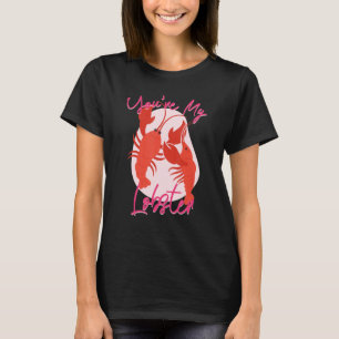 Camiseta Sou a lagosta dela. Ela é a minha lagosta. Sou a l