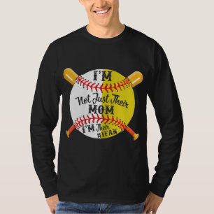 Camiseta Sou a mãe de beisebol de fã número 1