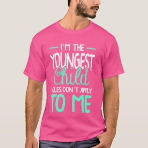 Camiseta Sou a mais nova regra de criança não se aplica a m