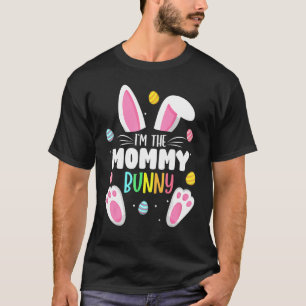 Camiseta Sou a Mamãe Coelhinha da Família Matando Páscoa Pa