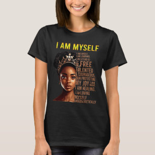 Camiseta Sou a Menina Negra Mágica História Negra Mês Depoi
