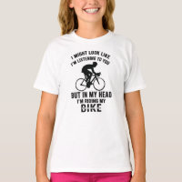 Sou a minha cabeça, estou a andar de bicicleta T-S