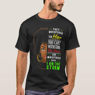 Camiseta Sou a negra do mês da mulher Melanin Black Girl