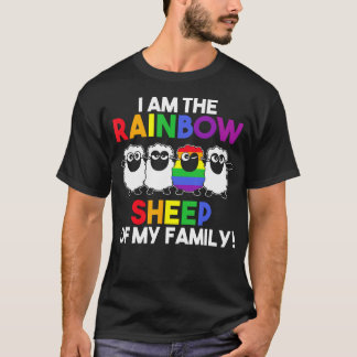 Camiseta Sou A Ovelha Arco-Íris Da Minha Família