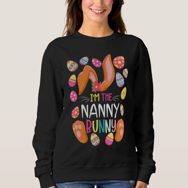 Camiseta Sou a Páscoa da babá Páscoa Engraçada D da mãe (Frente)