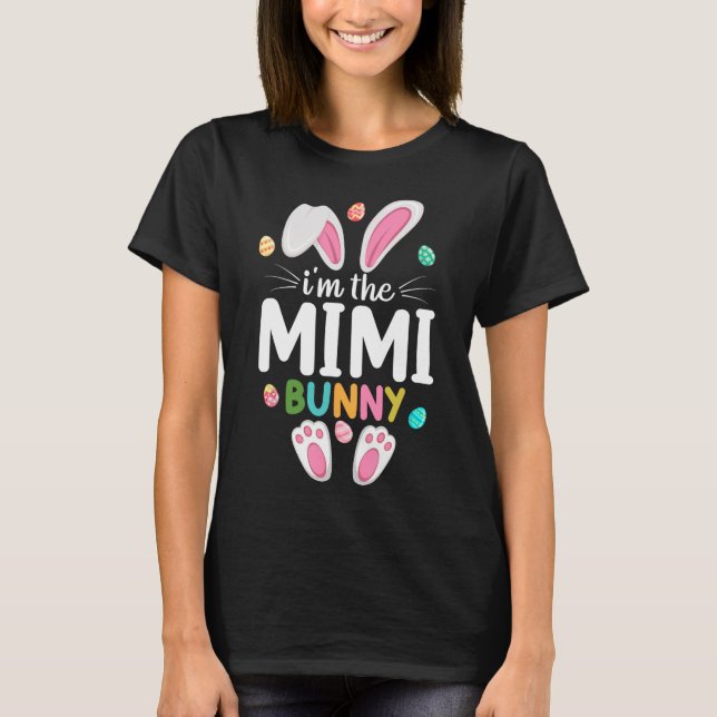 Camiseta Sou a Páscoa da família Mimi Bunny Matching (Frente)
