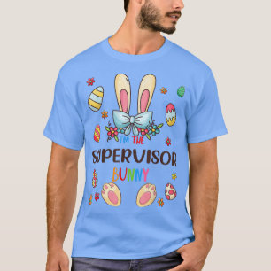 Camiseta Sou a Páscoa do Supervisor Bunny Day Matching Fami