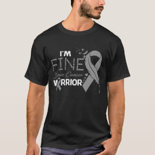 Camiseta Sou a Pena de Consciência do Guerreiro do Cancer B