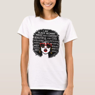 Camiseta Sou a Rainha Africana-Americana História Mo