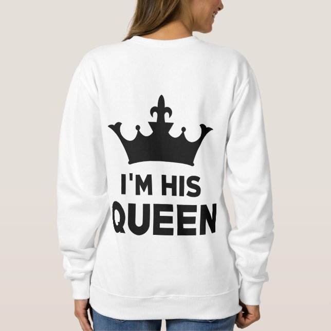 Camiseta Sou a Rainha dele (Verso)