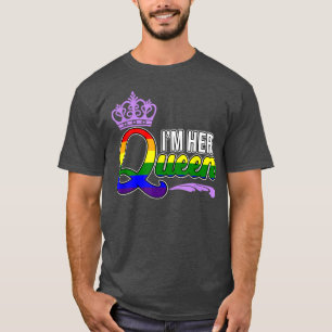 Camiseta Sou a Rainha LGBTQ Lésbicas do Orgulho Mês