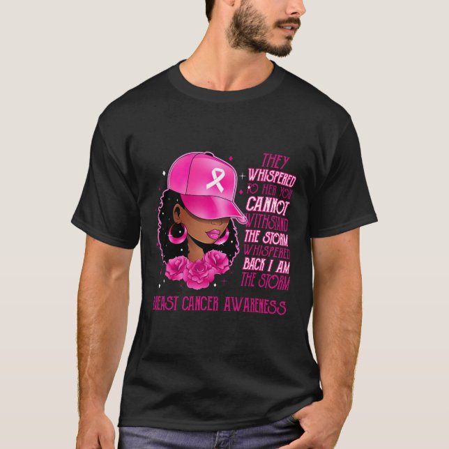 Camiseta Sou a tempestade Mulheres Negras Sobreviventes do  (Frente)