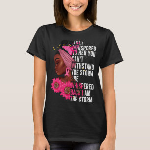 Camiseta Sou a Tempestade Rainha Negra Mulher Negra African